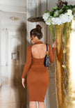 Sexy Knitdress with open back