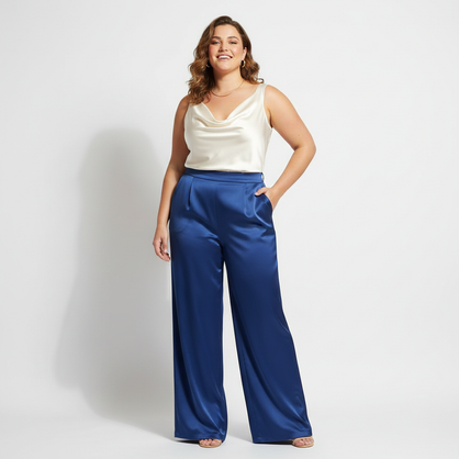 Curvy model in pants - square