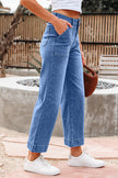 Ashleigh Blue Cropped High Rise Wide Leg Jeans